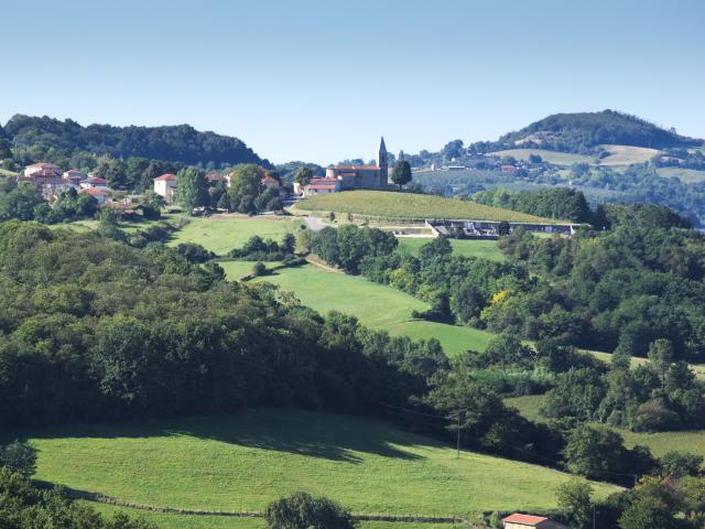 Paysage vallone en Porte de DrômArdèche