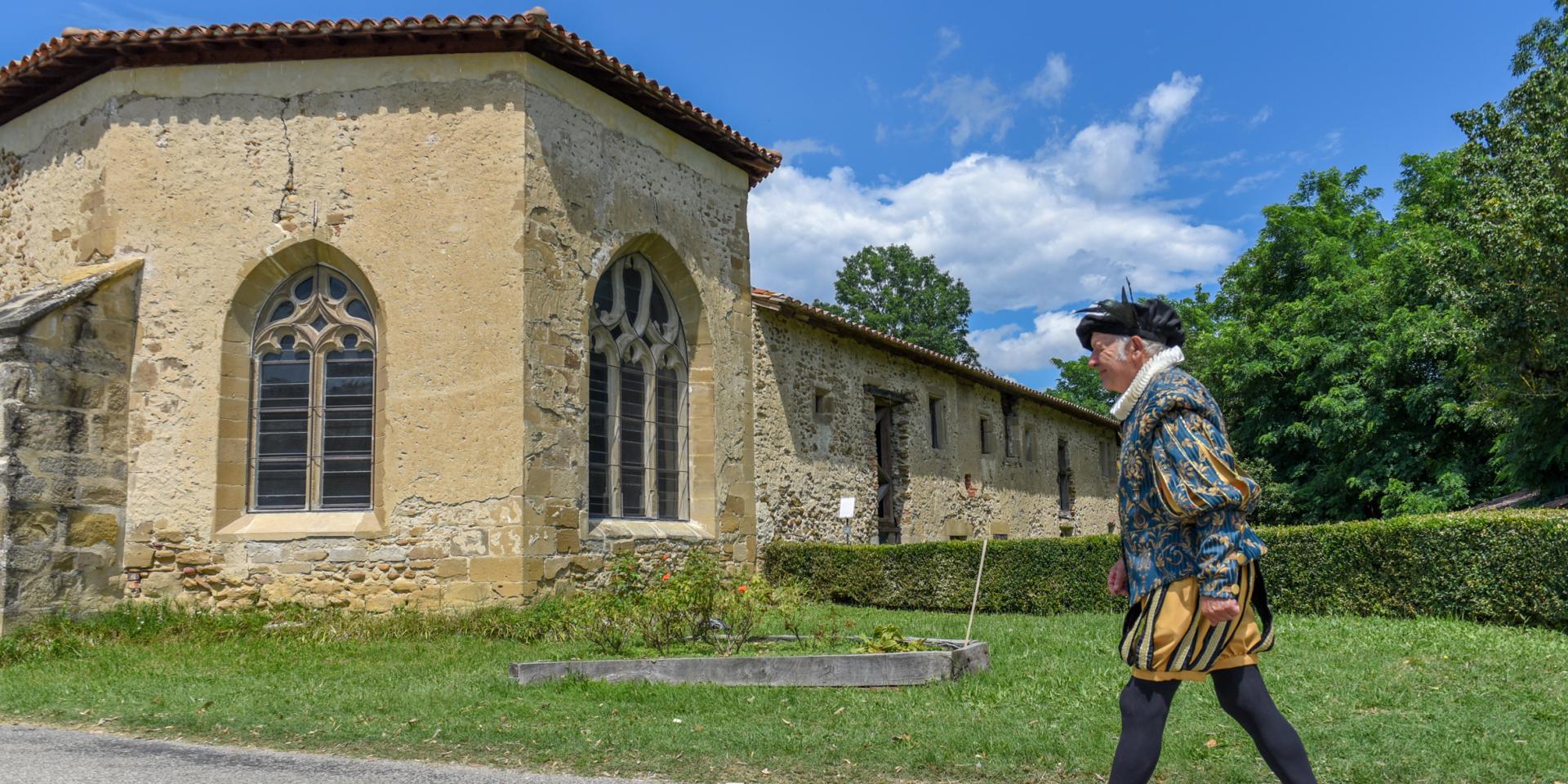 journée renaissance au Prieuré de Charriére à Châteauneuf de Galaure (drôme)