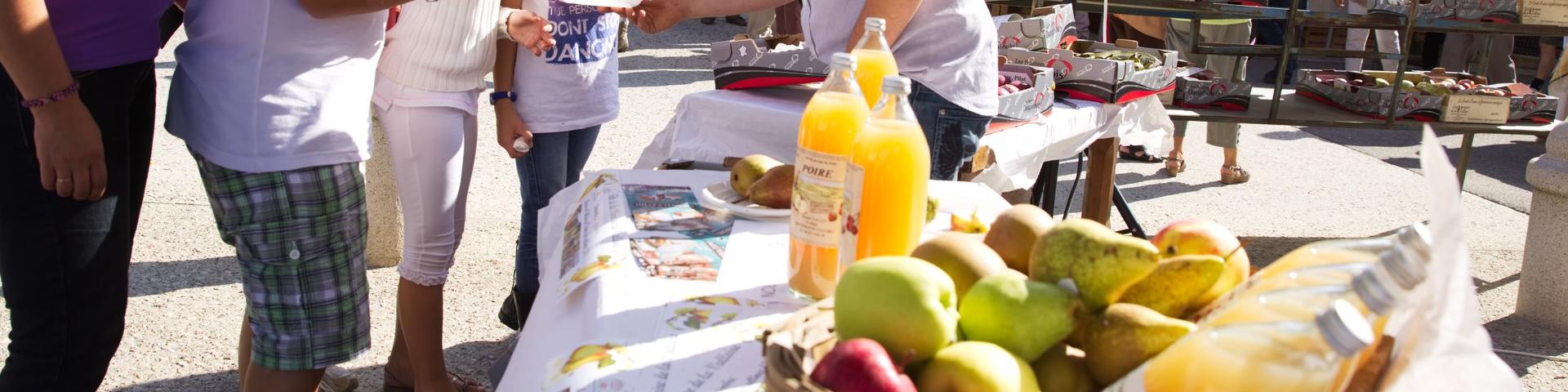 Pear festival in Moras-en-Valloire