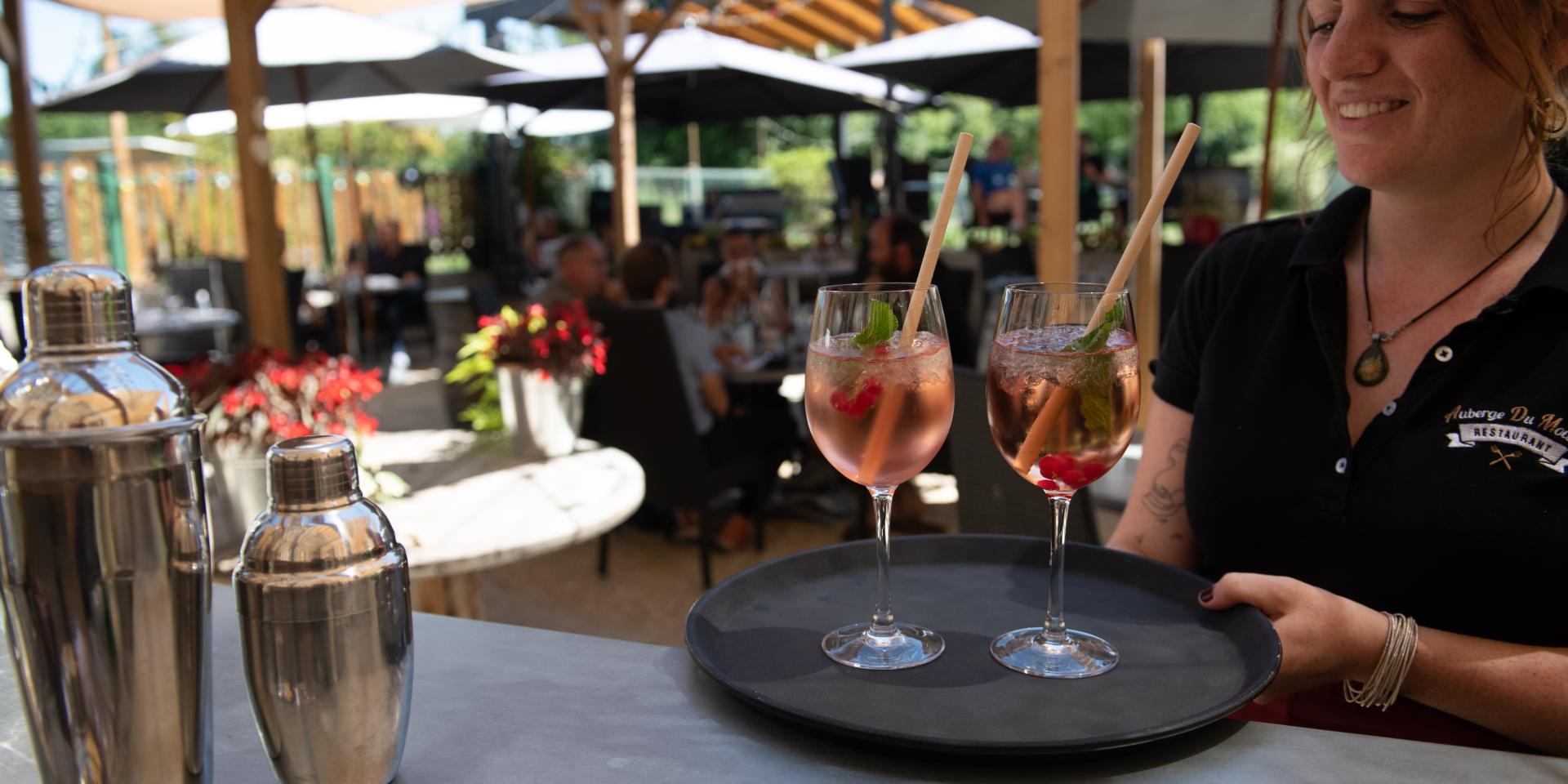 cocktail at the Auberge du Moulin